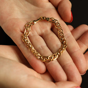 18k Two Tone Gold Mesh Bracelet