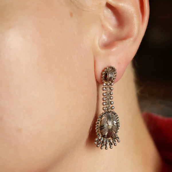 Long Tassel Antique Earrings