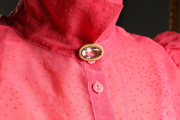 Antique Victorian Pearl and Amethyst Brooch