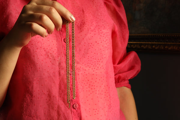 Vintage Italian Rope Gold Chain Necklace 18k Gold, 30 inches