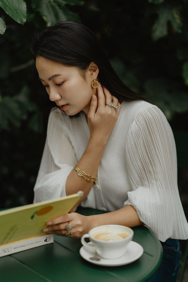 Antique Etruscan Revival Round Tassel Earrings - Pretty Different Shop