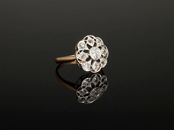Vintage Edwardian 0.65ct Old Cut Diamond Estate Ring circa 1930s - Pretty Different Shop