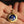 18k Gold Virgo Zodiac Pendant with Diamonds and Blue Enamel