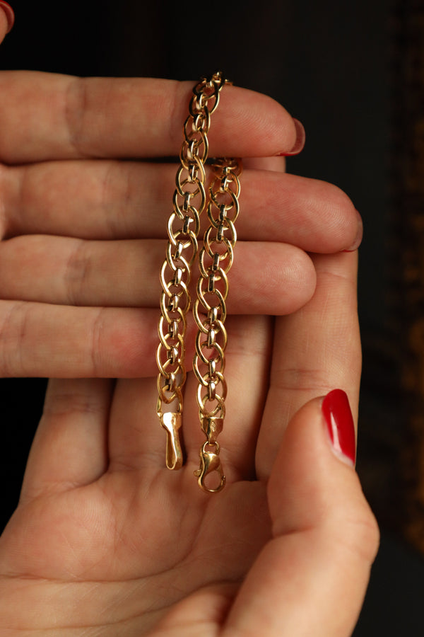 18k Two Tone Gold Mesh Bracelet