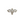 Silver brooch with decorative elements on a white background