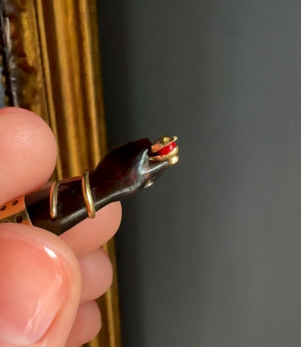 Buddha Pendant: Solid 18k Gold Lucky Charm, Vintage Coral Jewelry, Valentines Day Gift