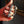 Hand holding a silver bracelet with shell-like design against a dark background