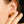 Double Gold Dome Earrings 18k