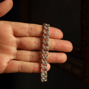 Flat Cuban Chain Link Bracelet - Modern Silver