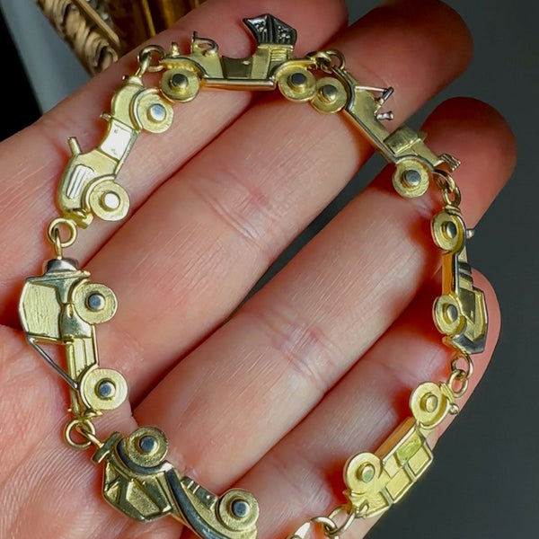 Vintage 14k Gold Oldtimers Bracelet