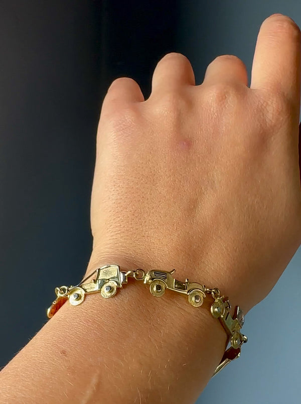 Vintage 14k Gold Oldtimers Bracelet