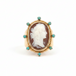 Vintage Italian Cameo Ring