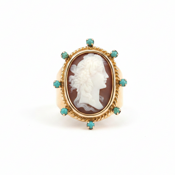 Vintage Italian Cameo Ring