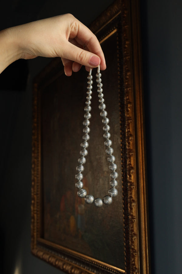 Oxidized Black Silver Necklace  - Modern Silver