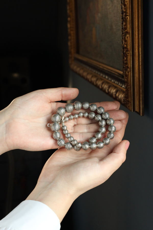 Oxidized Black Silver Necklace  - Modern Silver