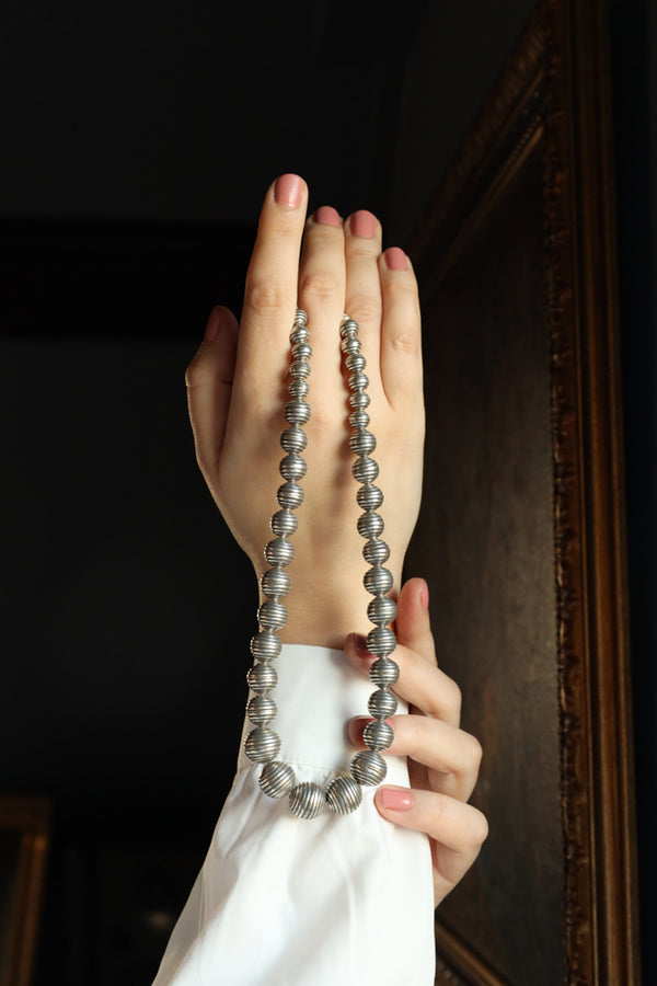 Oxidized Black Silver Necklace  - Modern Silver