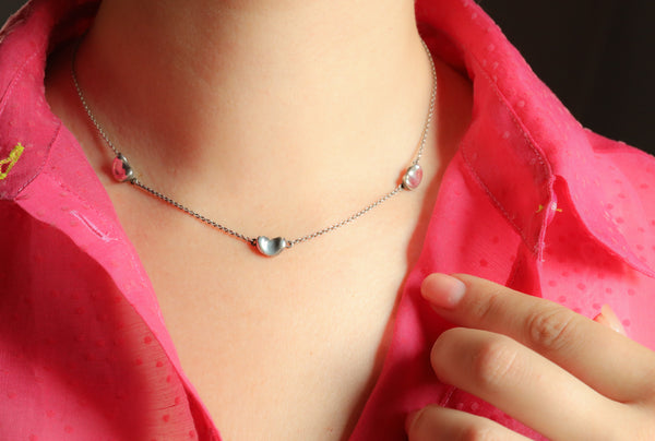 Tiffany and Co Three Bean Necklace by Elsa Peretti, Signed Jewelry