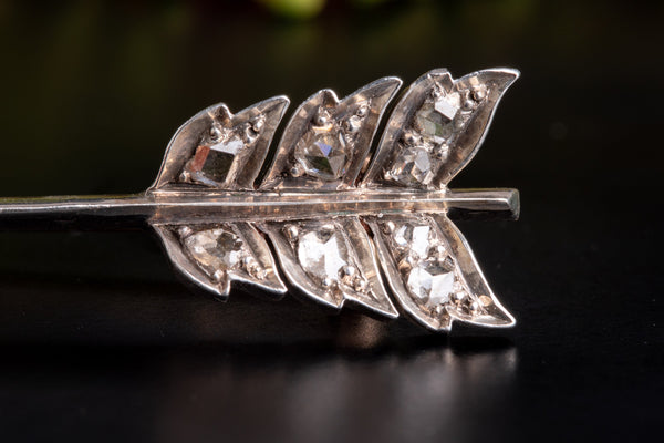 Antique French Diamond Cupids Arrow Brooch - Pretty Different Shop